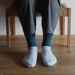Load image into Gallery viewer, NISHIGUCHI KUTSUSHITA : oslo mohair wool pile sock - T-green
