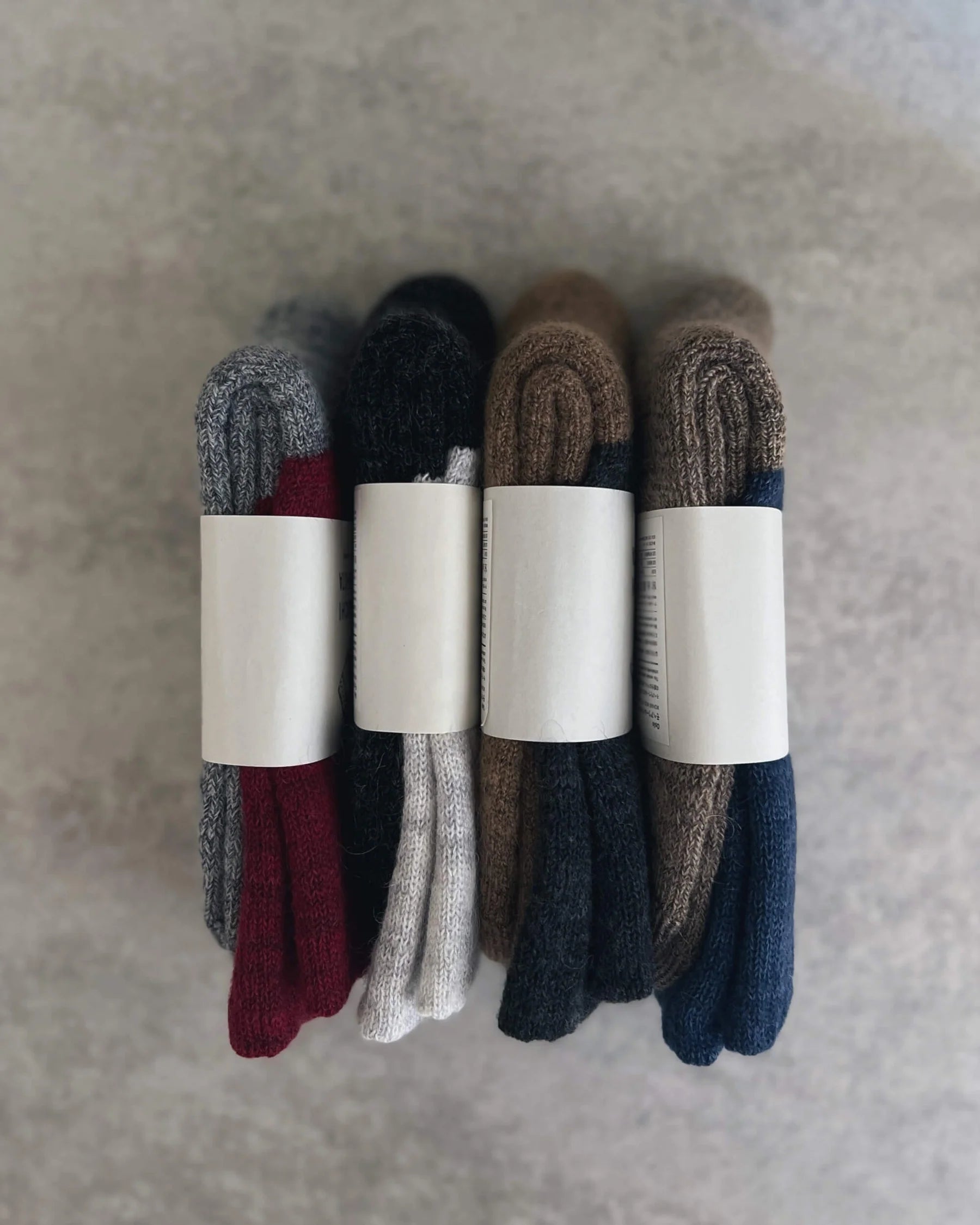 Nishiguchi Kutsushita Oslo Mohair Wool Pile Socks Seasonal | navy/cap