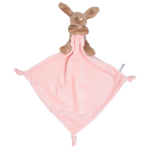 Load image into Gallery viewer, Petite Vous - Bella the Bunny with Pink Muslin Comforter Blanket
