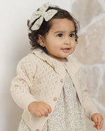 Load image into Gallery viewer, Quincy Mae RUFFLE COLLAR CARDIGAN || NATURAL
