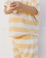 Load image into Gallery viewer, Quincy Mae TERRY TEE + PANT SET || YELLOW STRIPE
