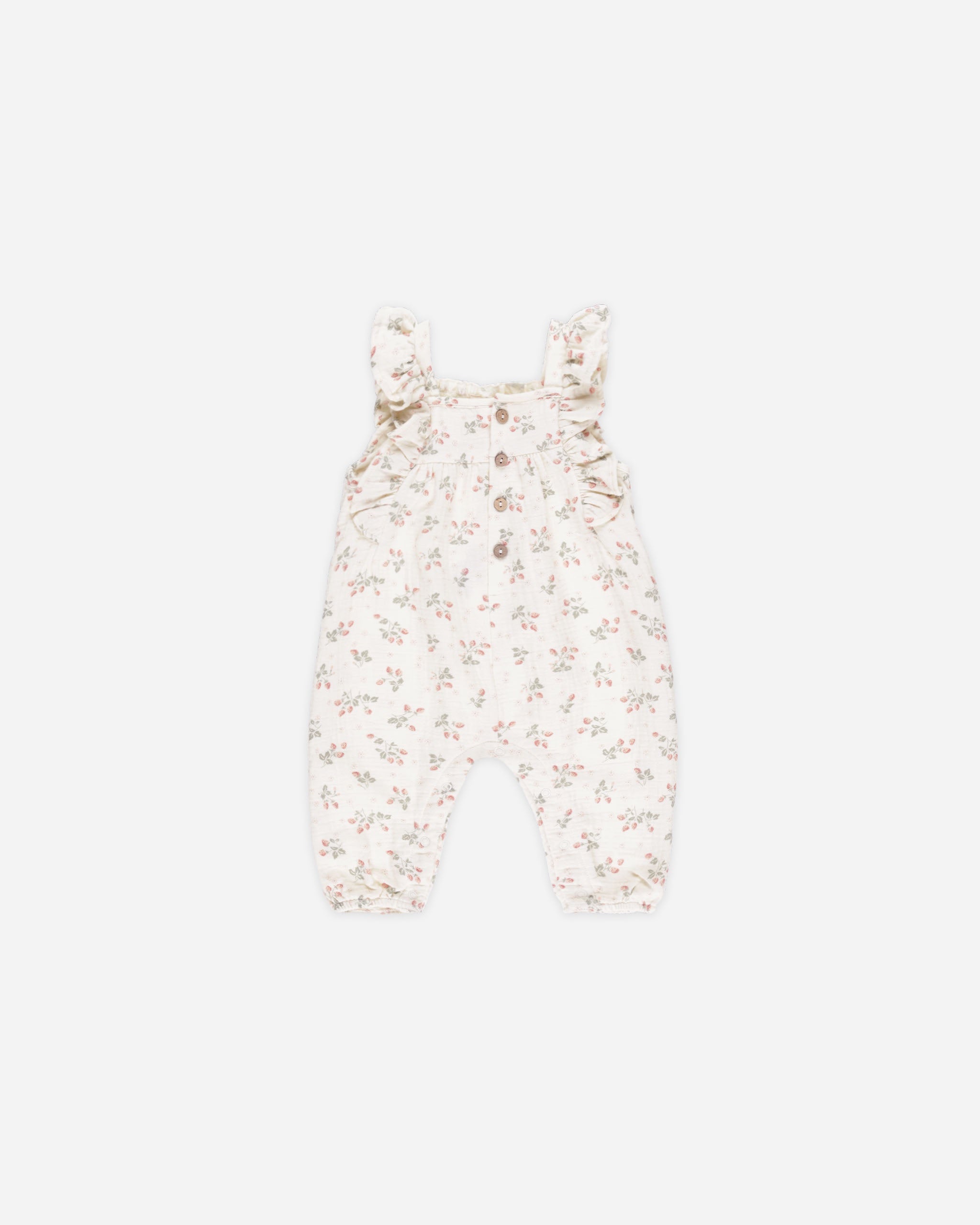 Quincy Mae NOVA ROMPER || STRAWBERRIES IVORY