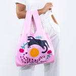 Load image into Gallery viewer, Kind Leaping Cat Bag: Reusable Bag Collab Amy Hastings
