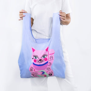 Kind Bag: Reusable Bag Collab Amy Hastings Lucky Cat