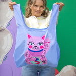 Load image into Gallery viewer, Kind Bag: Reusable Bag Collab Amy Hastings Lucky Cat
