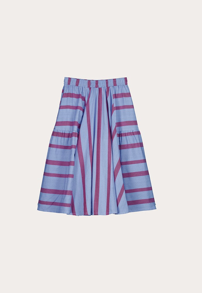 Eula Skirt  Raspberry Stripe