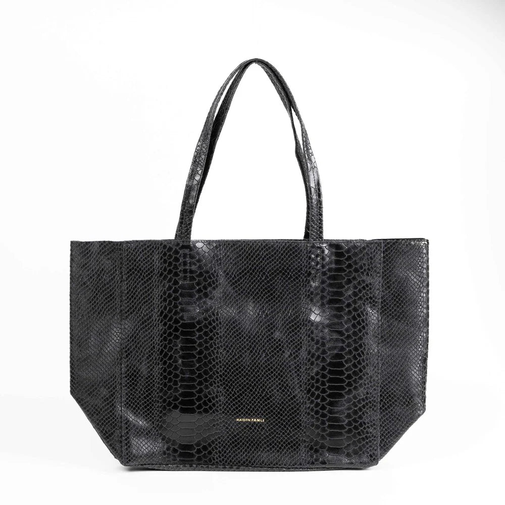 MAISON FANLI - SNAKE Tote Rectangular with zip
