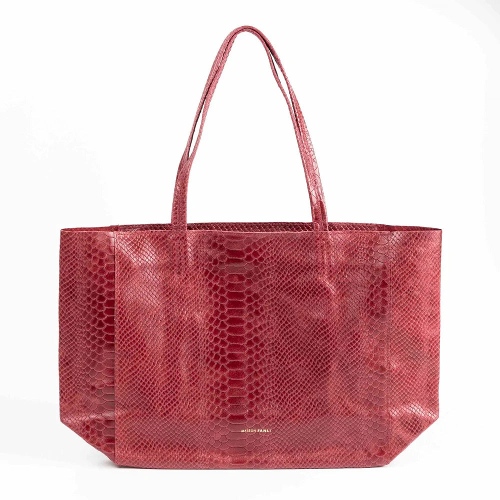MAISON FANLI - SNAKE Tote Rectangular with zip