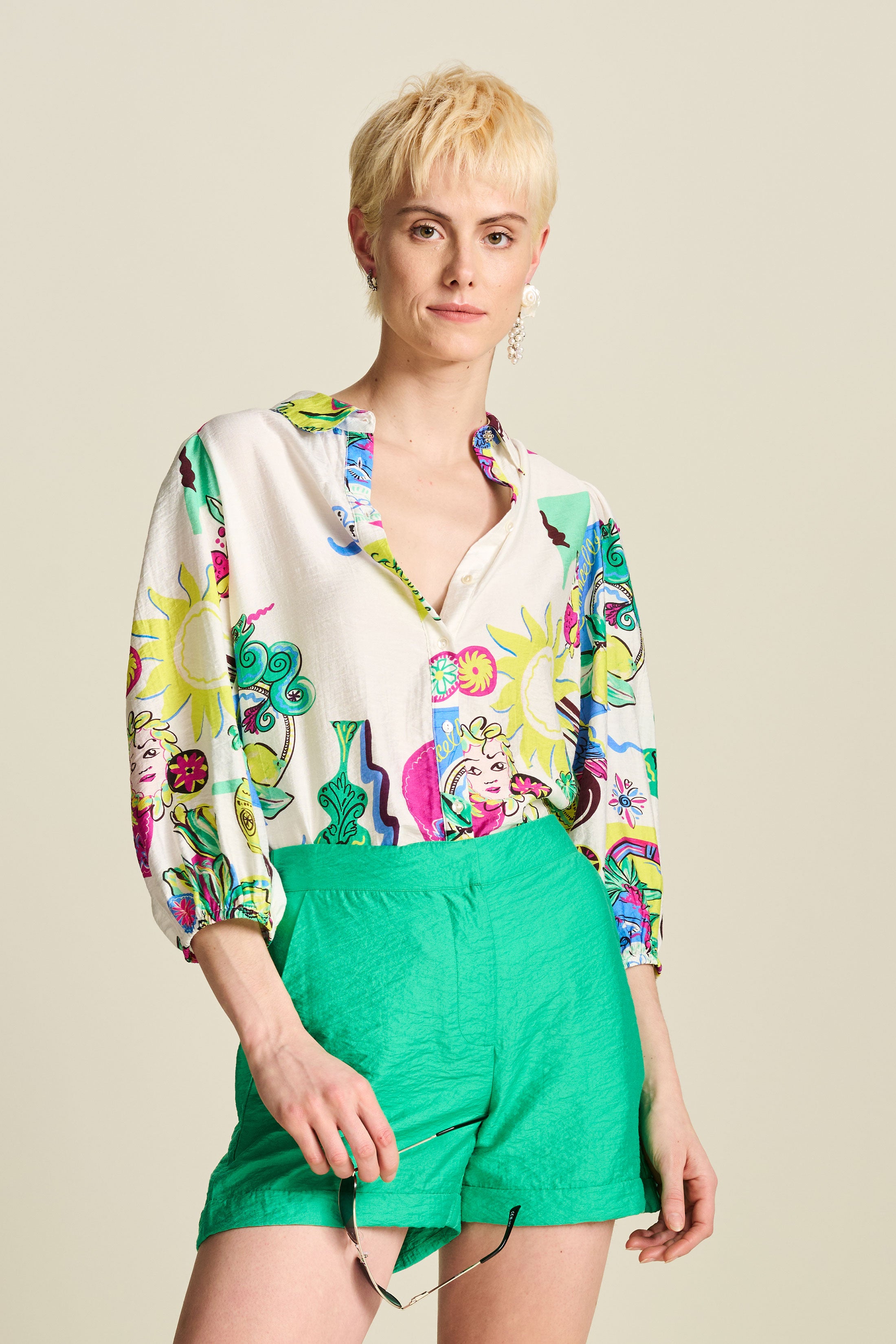 POM Sicilian Love Blouse