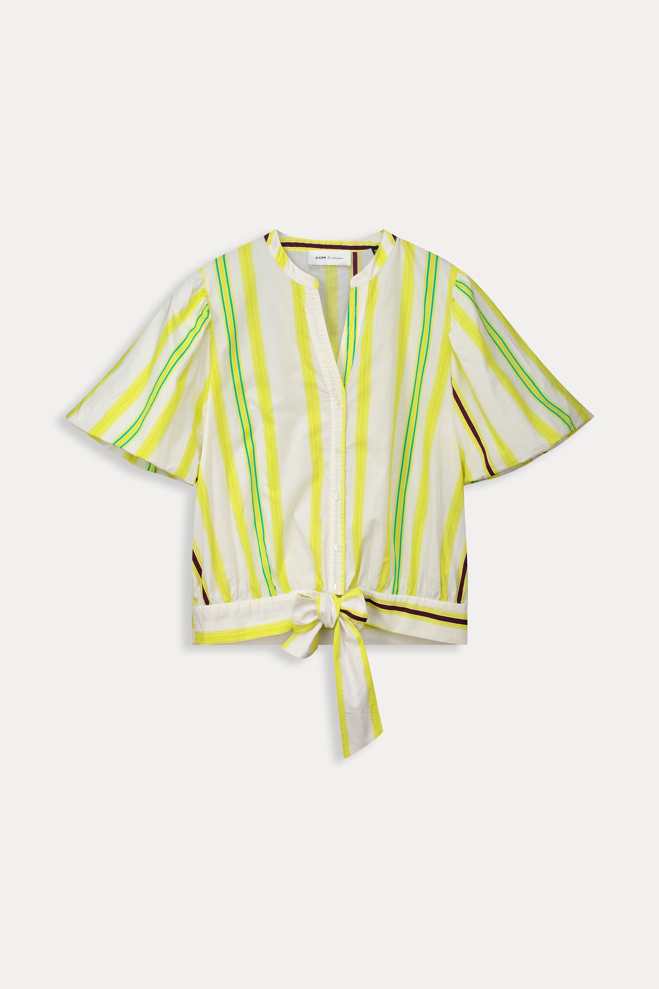 POM Stripped Lemon Blouse