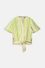 Load image into Gallery viewer, POM Stripped Lemon Blouse
