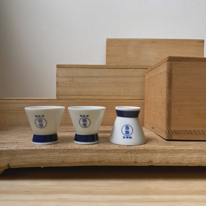 Vintage Japanese ceramic sake cups