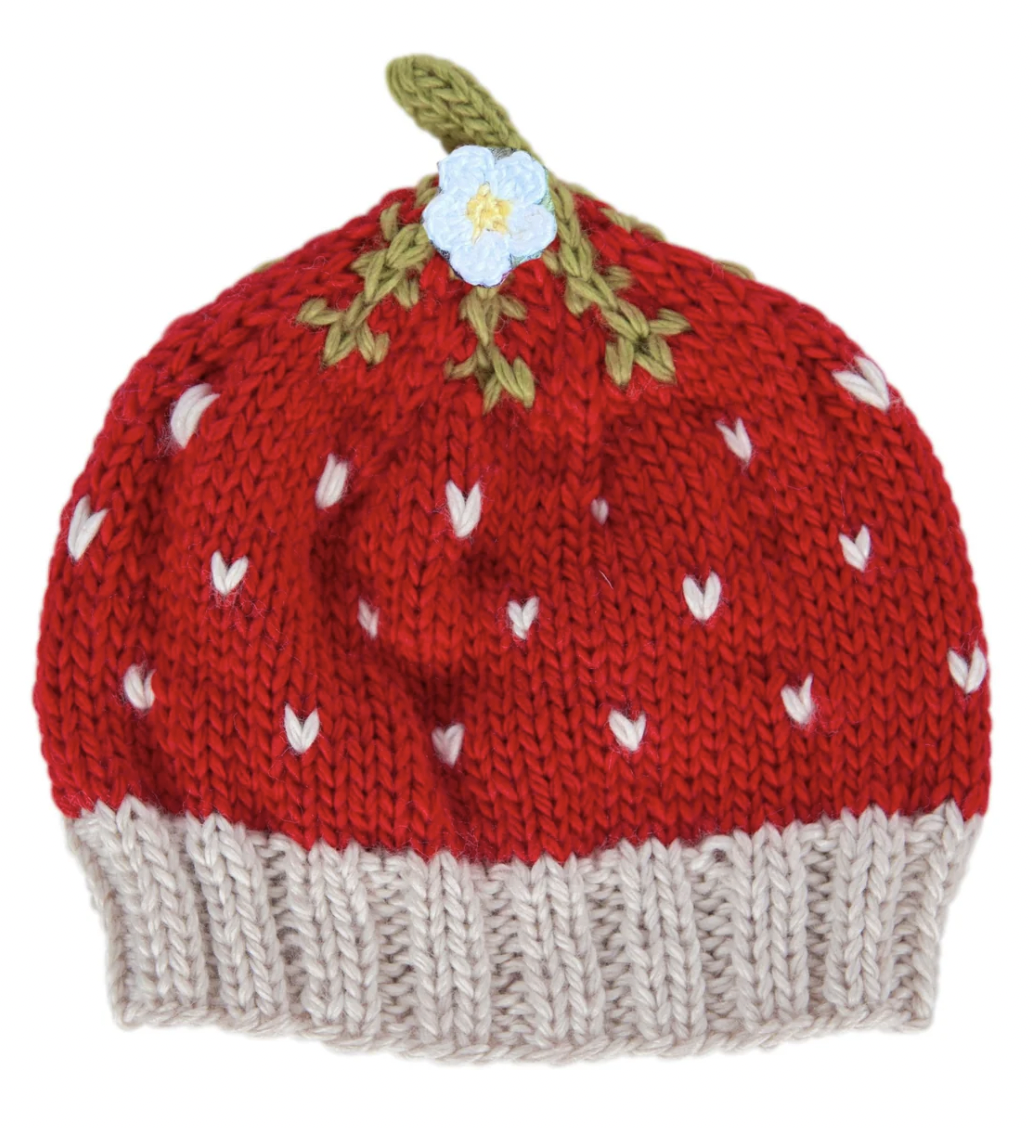 Acorn Kids - Strawberry Beanie Red