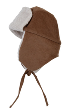 Load image into Gallery viewer, Acorn Kids - Aviator Cord Beanie Chestnut
