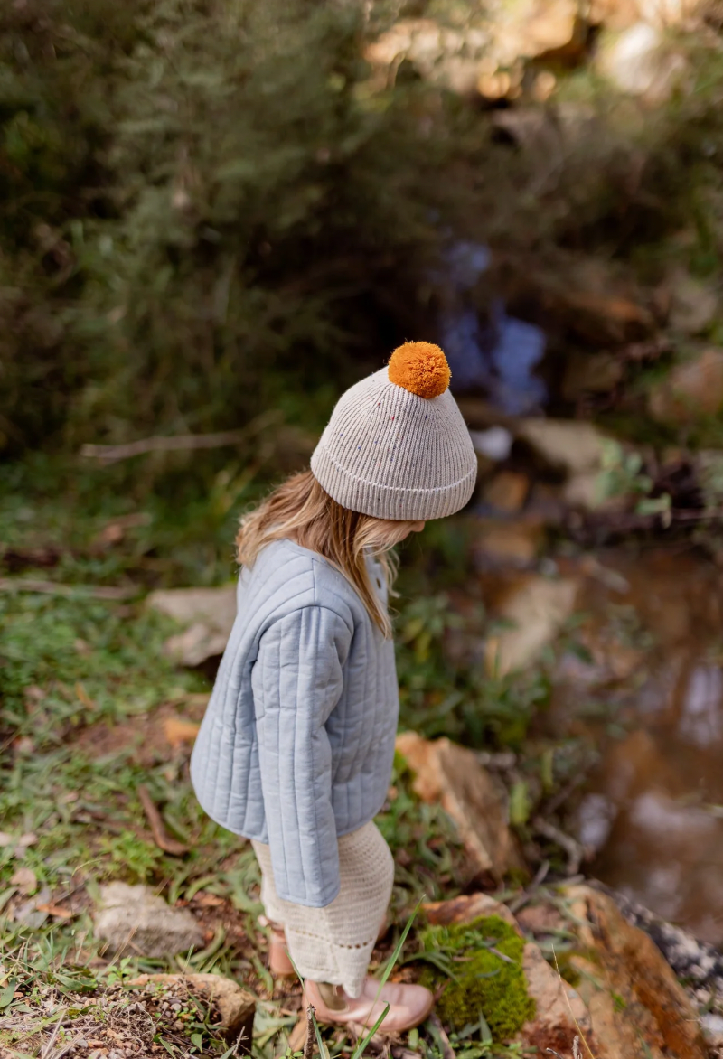 Acorn Kids - Como Beanie Oatmeal Speckle