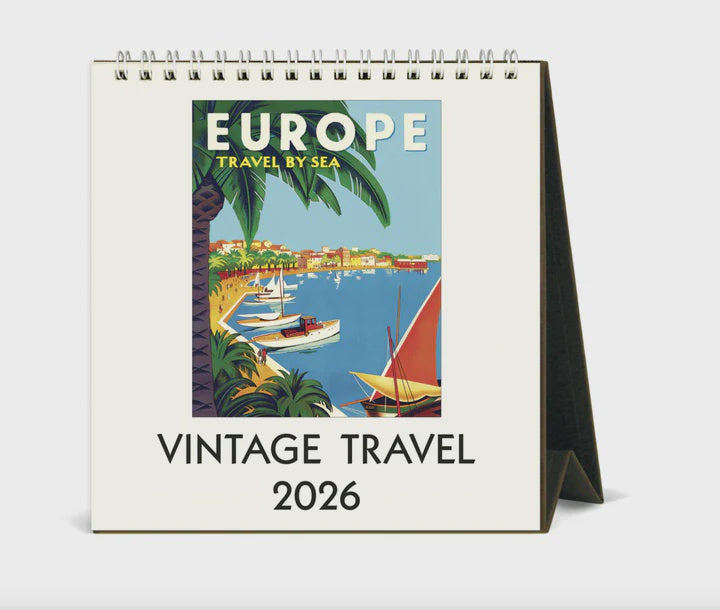 Desk Calendar Vintage Travel