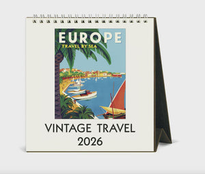 Desk Calendar Vintage Travel