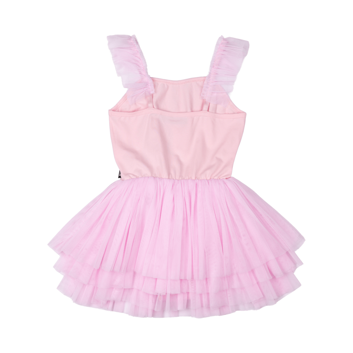 PINK STRIPE SEQUIN TULLE LEOTARD DRESS