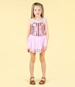 Load image into Gallery viewer, PINK STRIPE SEQUIN TULLE LEOTARD DRESS
