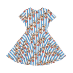 Load image into Gallery viewer, RYB - REINDEER CHEER WAISTED DRESS - MULTI
