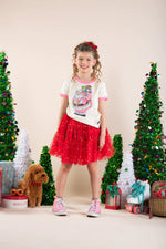 Load image into Gallery viewer, RYB - RED CELEBRATION TULLE SKIRT
