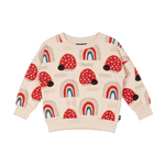 Load image into Gallery viewer, LOVE BUG RAINBOW SWEATSHIRT
