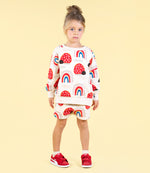 Load image into Gallery viewer, LOVE BUG RAINBOW SWEATSHIRT
