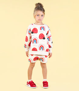 LOVE BUG RAINBOW SWEATSHIRT