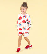 Load image into Gallery viewer, LOVE BUG RAINBOW SWEATSHIRT
