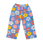 Load image into Gallery viewer, Rock Your Baby - HAPPY FLOWERS WIDE LEG PANTS
