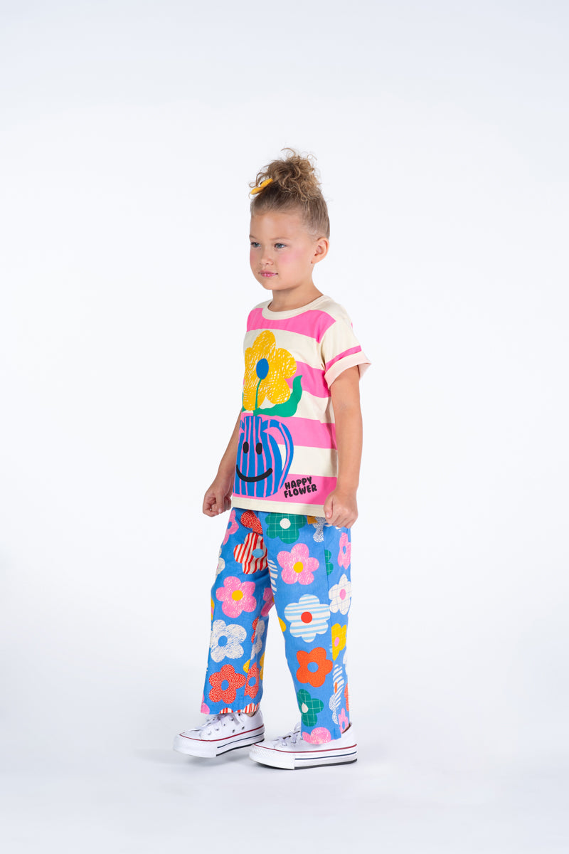 Rock Your Baby - HAPPY FLOWERS WIDE LEG PANTS