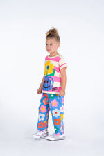 Load image into Gallery viewer, Rock Your Baby - HAPPY FLOWERS WIDE LEG PANTS
