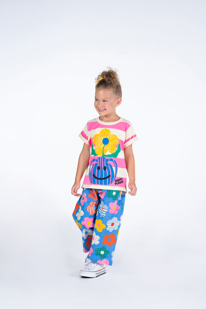 Rock Your Baby - HAPPY FLOWERS WIDE LEG PANTS