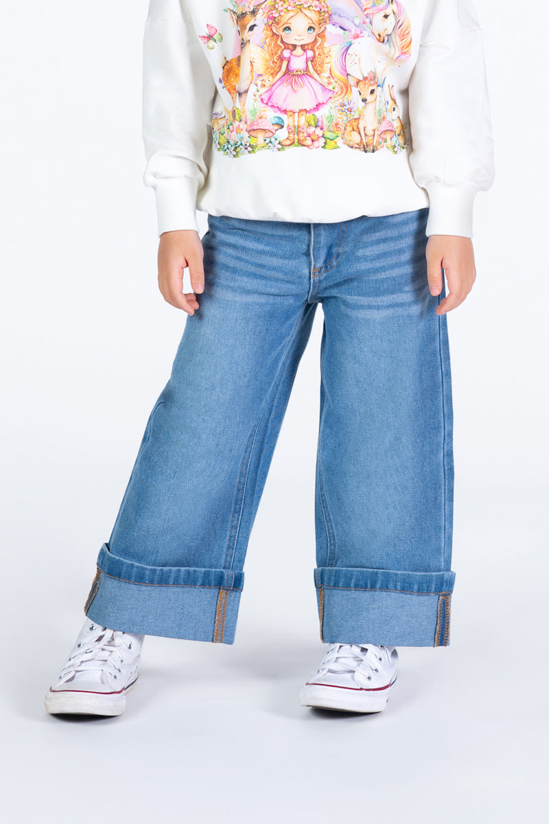 Rock Your Baby - FLARED LOOSE FIT DENIM JEANS