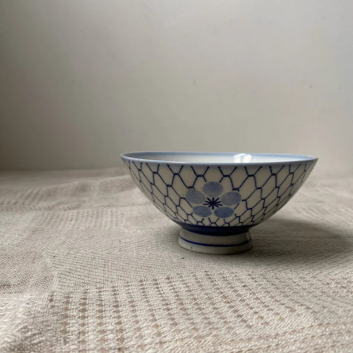 Vintage Japanese ceramic bowl | Geo Blossom