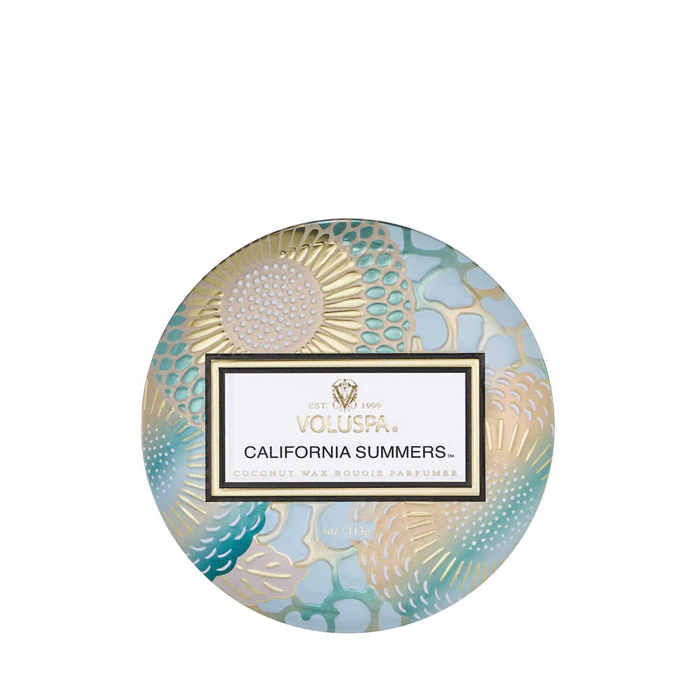 Voluspa Dec Tin Candle / California Summers