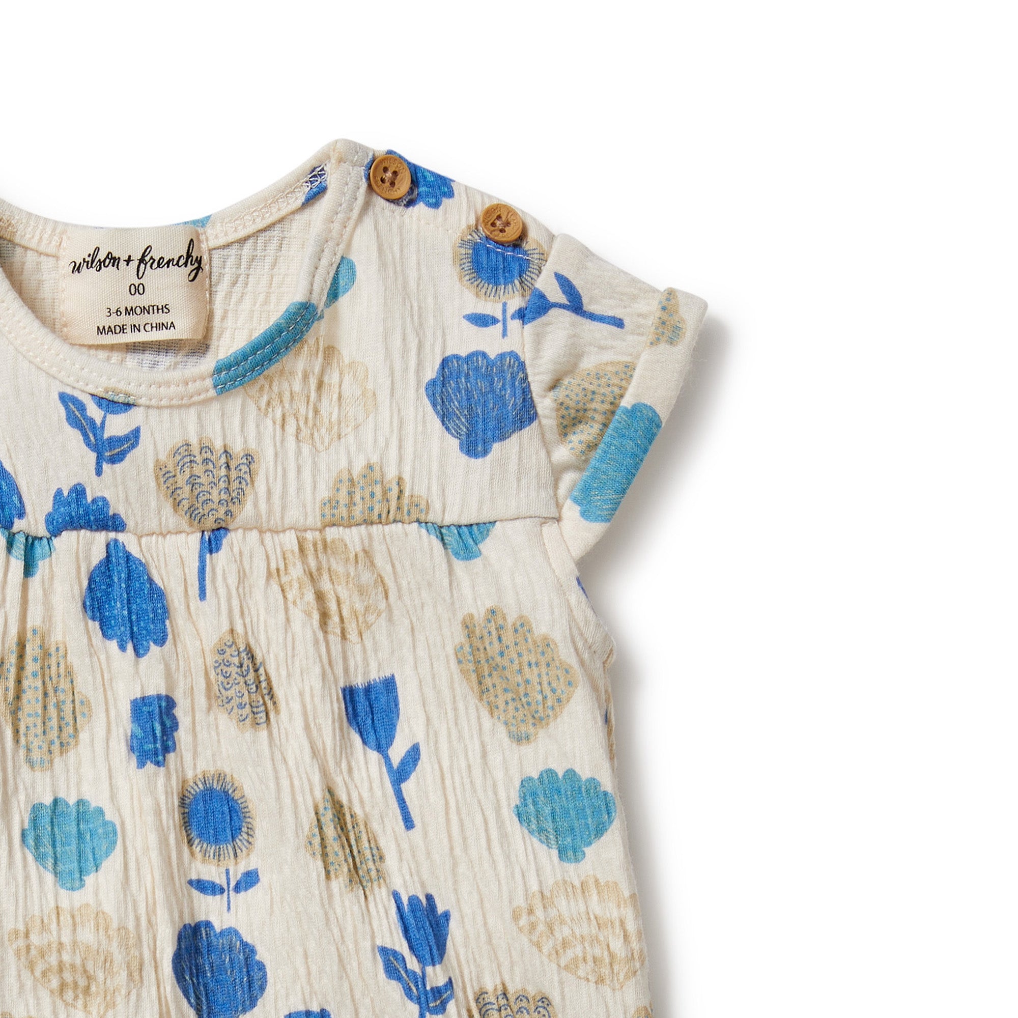 WILSON & FRENCHY Ocean Breeze Crinkle Jumpsuit