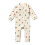 Load image into Gallery viewer, Spice &amp; Nice Organic Crinkle Zipsuit with Feet
