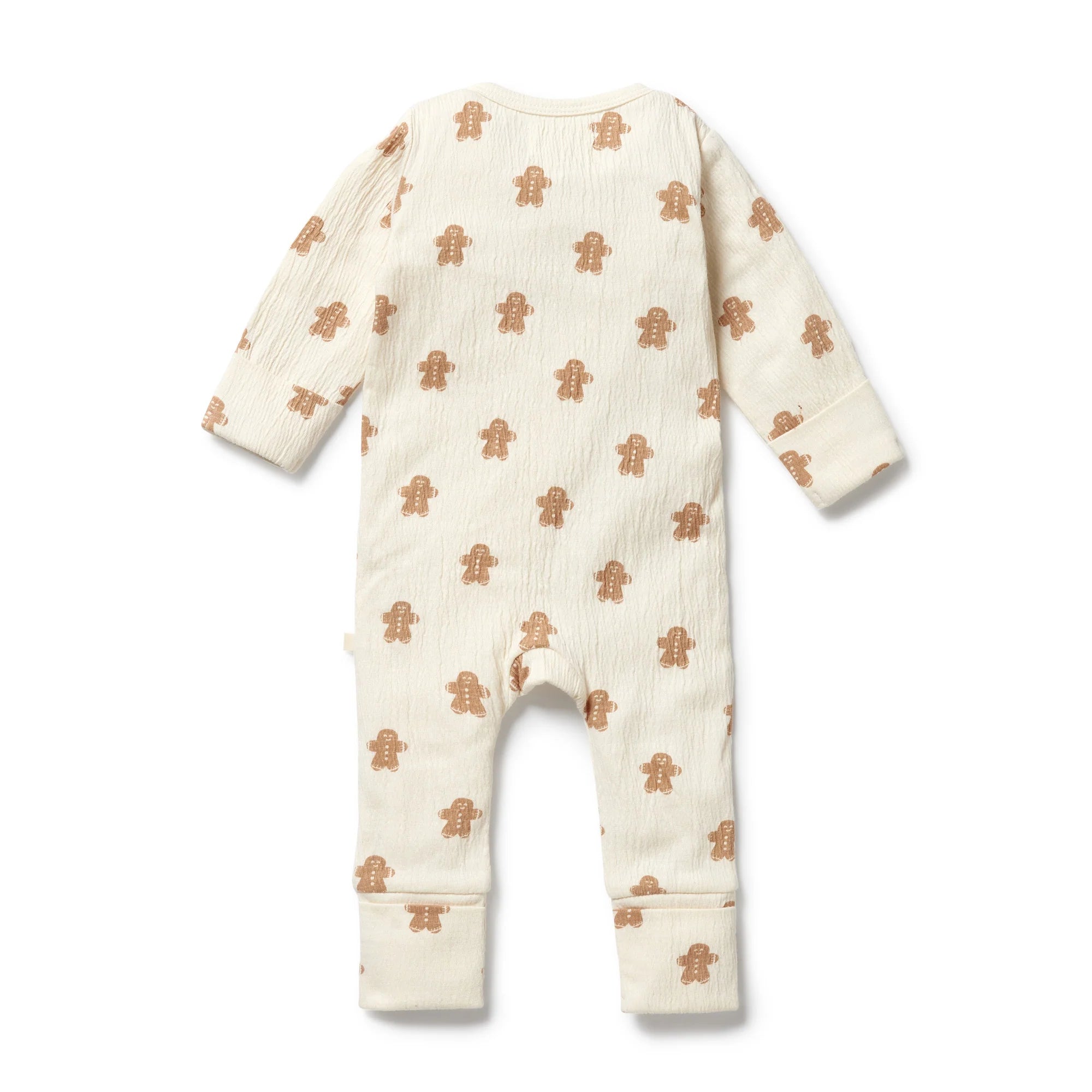 Spice & Nice Organic Crinkle Zipsuit with Feet