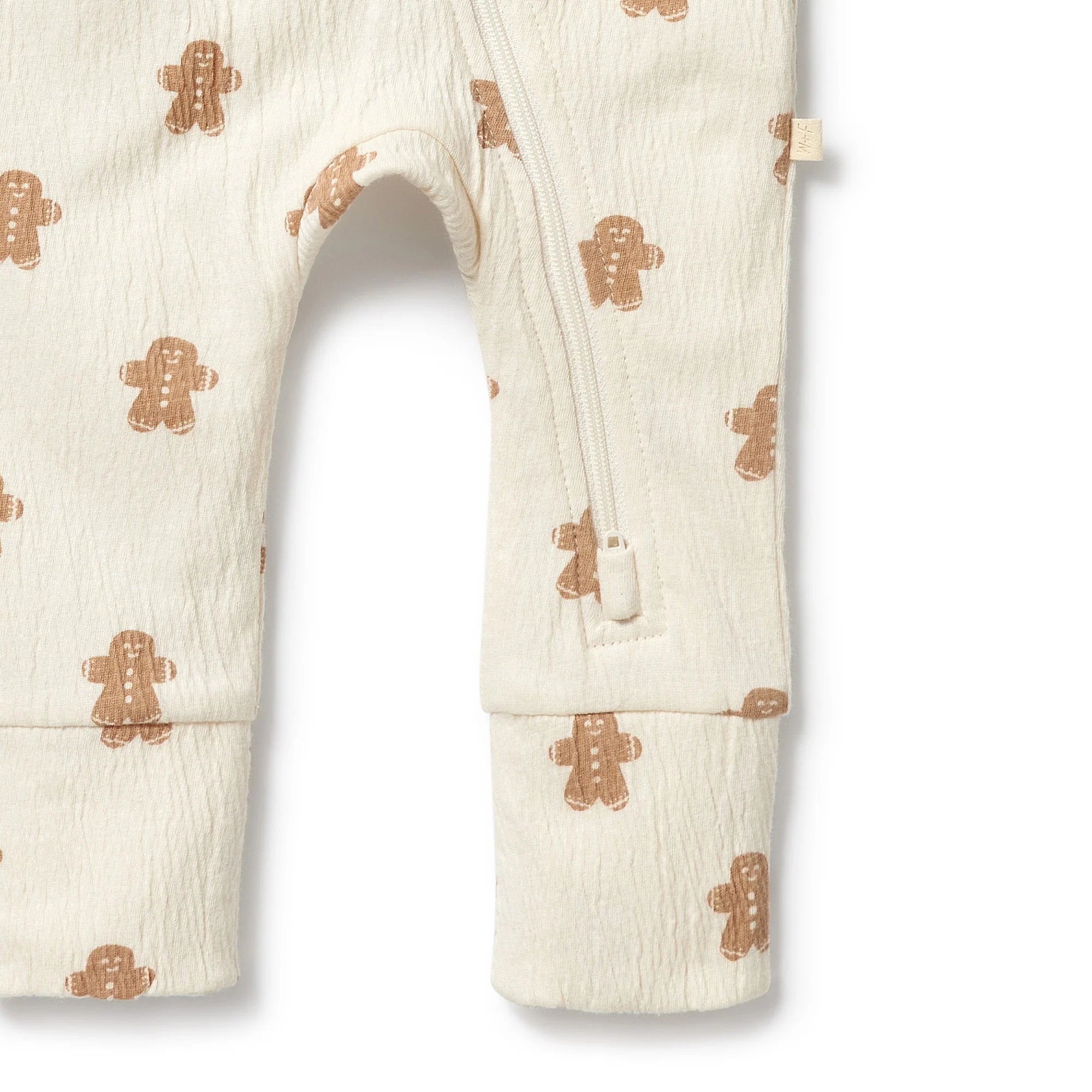 Spice & Nice Organic Crinkle Zipsuit with Feet