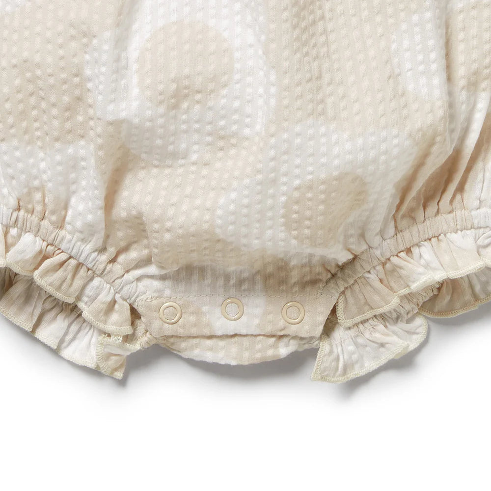 Daisy Bloom Organic Tie Playsuit