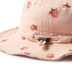 Load image into Gallery viewer, Strawberry Kisses Organic Sun Hat
