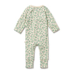Load image into Gallery viewer, Periwinkle Organic Zipsuit with Feet
