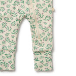 Load image into Gallery viewer, Periwinkle Organic Zipsuit with Feet
