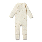 Load image into Gallery viewer, Bee Mine Organic Zipsuit with Feet
