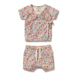 Load image into Gallery viewer, Summer Bloom Organic Kimono Set

