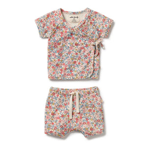 Summer Bloom Organic Kimono Set