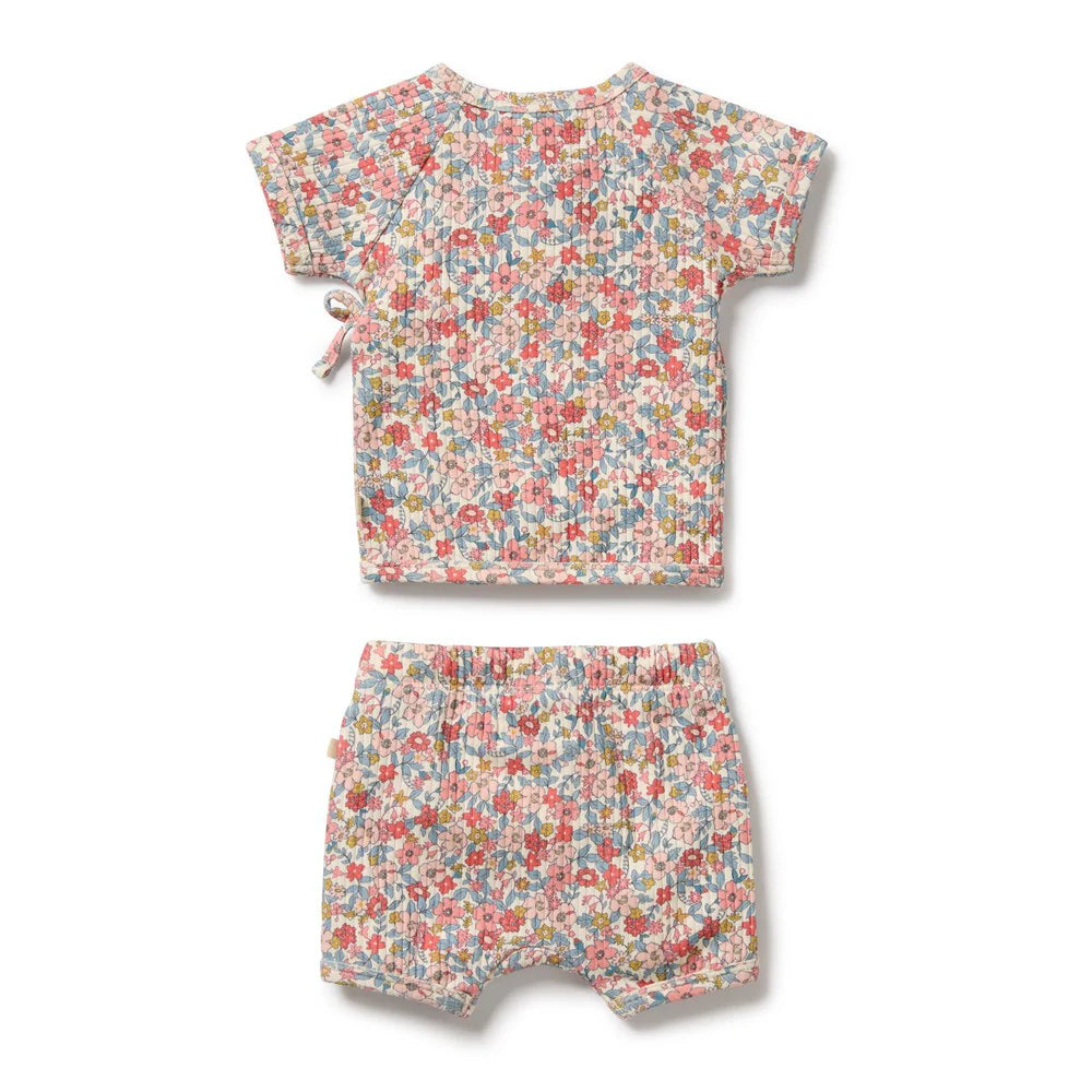 Summer Bloom Organic Kimono Set
