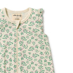Load image into Gallery viewer, Periwinkle Organic Ruffle Zipsuit

