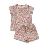 Load image into Gallery viewer, Summer Bloom Organic Short Sleeved Pyjamas
